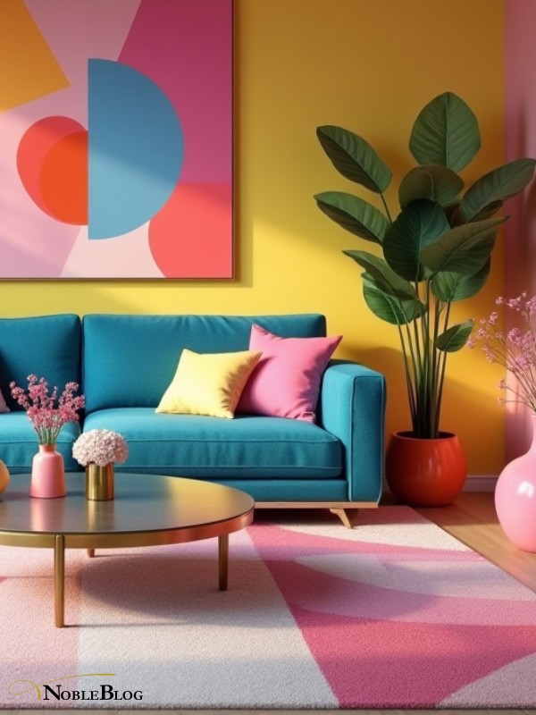Minimalismus vs. Maximalismus -maximalistisches buntes Wohnzimmer Minimalismus vs. Maximalismus -maximalistisches buntes Wohnzimmer