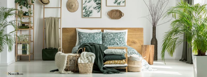 Schlafzimmer mit Pflanzen