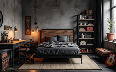 Jugendzimmer einrichten - industrial 3