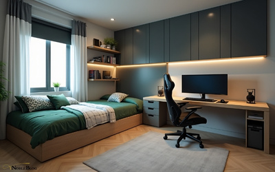 Jugendzimmer einrichten-Jugendzimmer modern grün