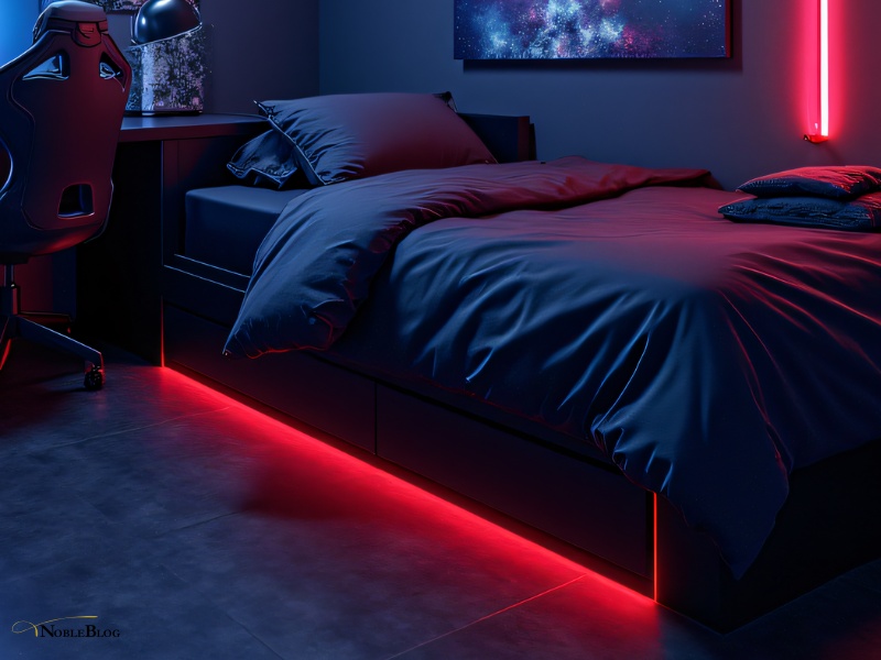 Bett mit Stauraum
